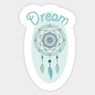 Dream catcher for hippies Sticker